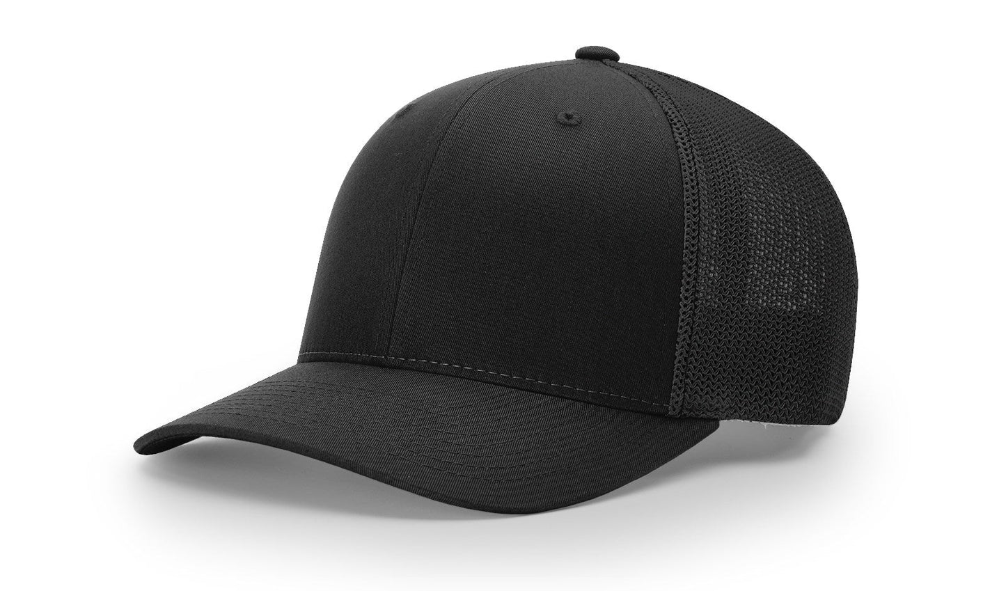Richardson 110 R-Flex Trucker Hat - Black