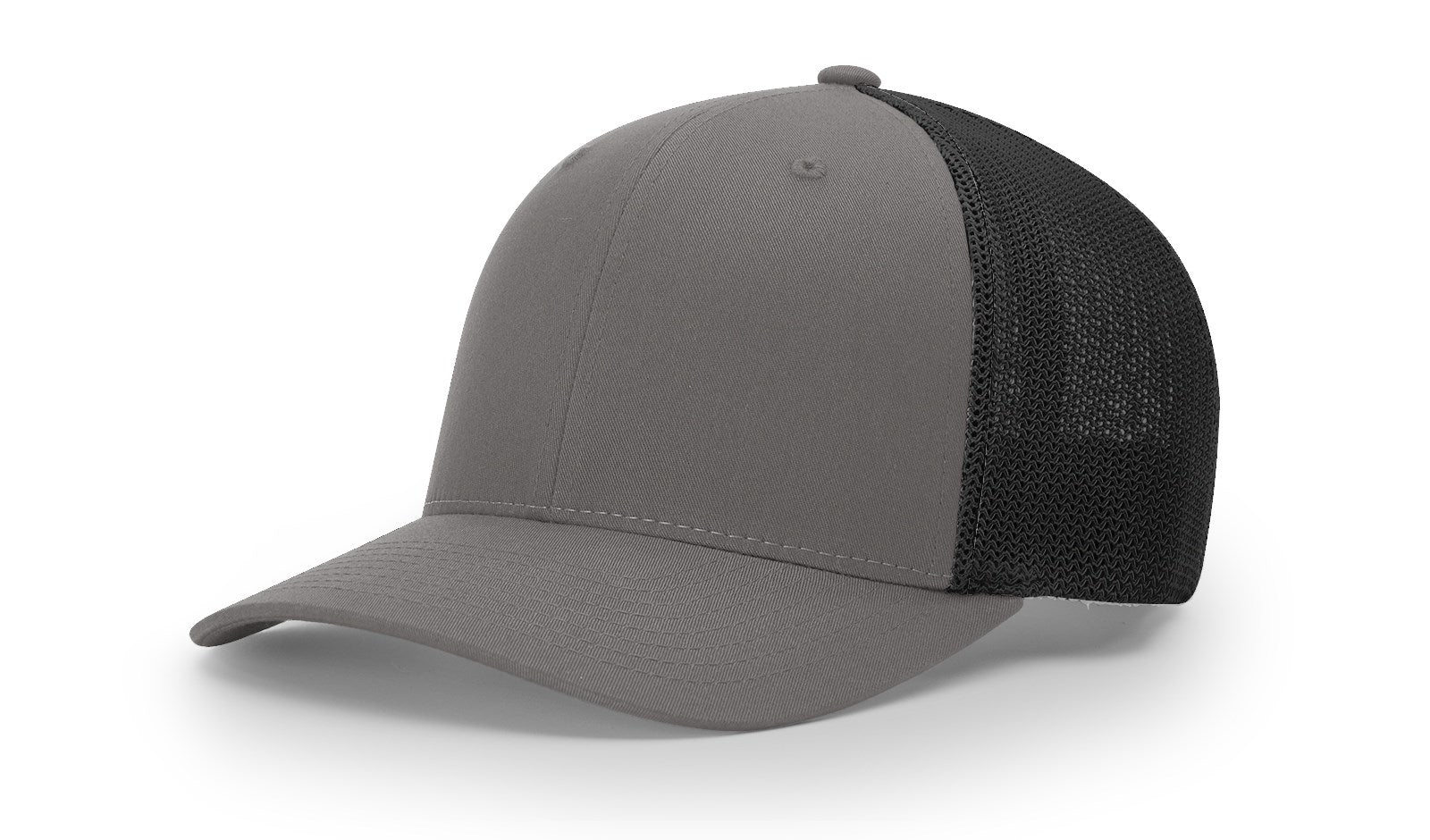 Richardson 110 R-Flex Trucker Hat - Charcoal/Black