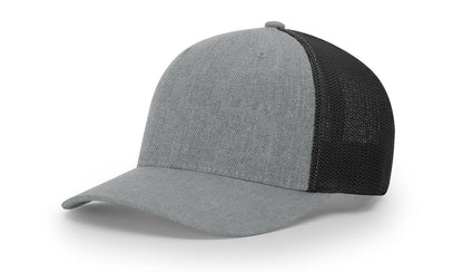 Richardson 110 R-Flex Trucker Hat - Heather Grey/Black
