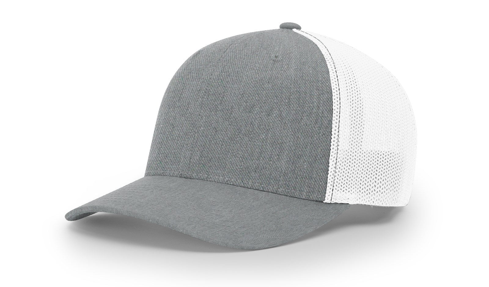Richardson 110 R-Flex Trucker Hat - Heather Grey/White