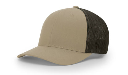 Richardson 110 R-Flex Trucker Hat - Khaki/Coffee
