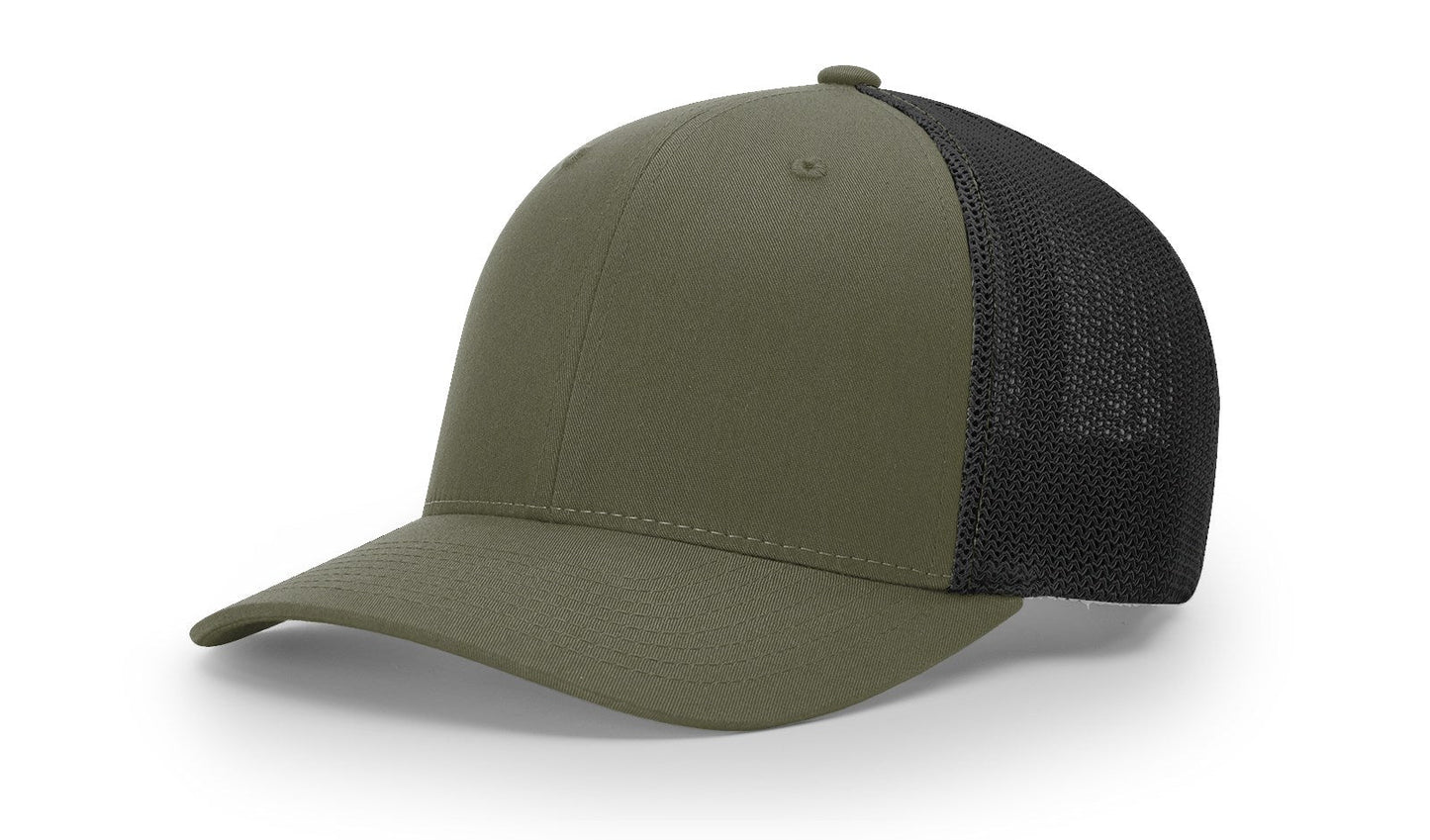 Richardson 110 R-Flex Trucker Hat - Loden/Black