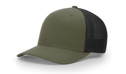 Richardson 110 R-Flex Trucker Hat - Loden/Black