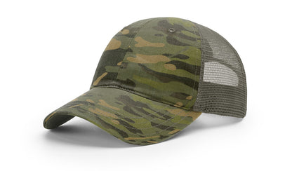 Richardson 111PT Relaxed Tactical MultiCam Trucker Hat - MultiCam Tropic/Loden