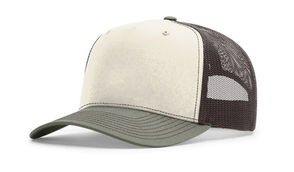 Richardson 112FPC Five Panel Champ Trucker Hat - Birch/Brown/Loden