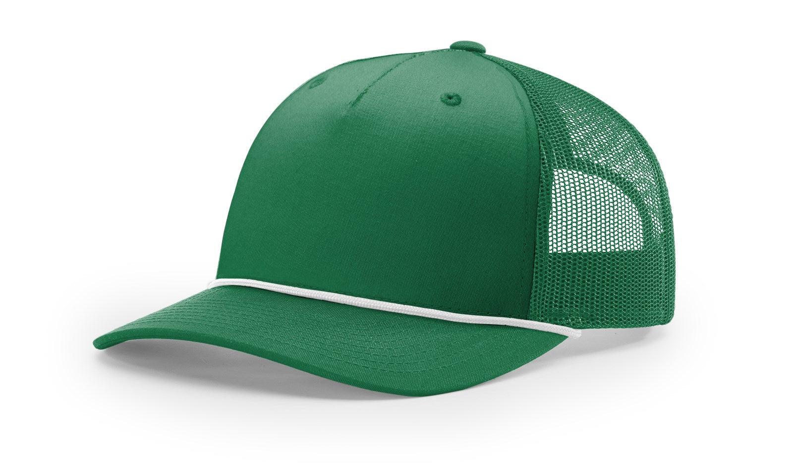 Richardson 112FPR Five Panel Trucker With Rope Hat - Kelly/White