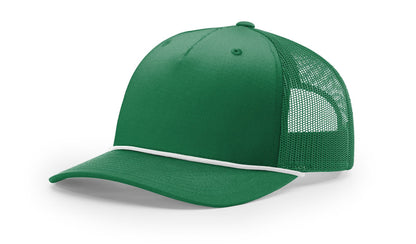 Richardson 112FPR Five Panel Trucker With Rope Hat - Kelly/White