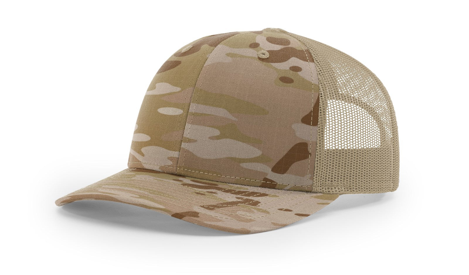Richardson 112PT Printed Tactical Trucker Hat - MultiCam Arid/Tan