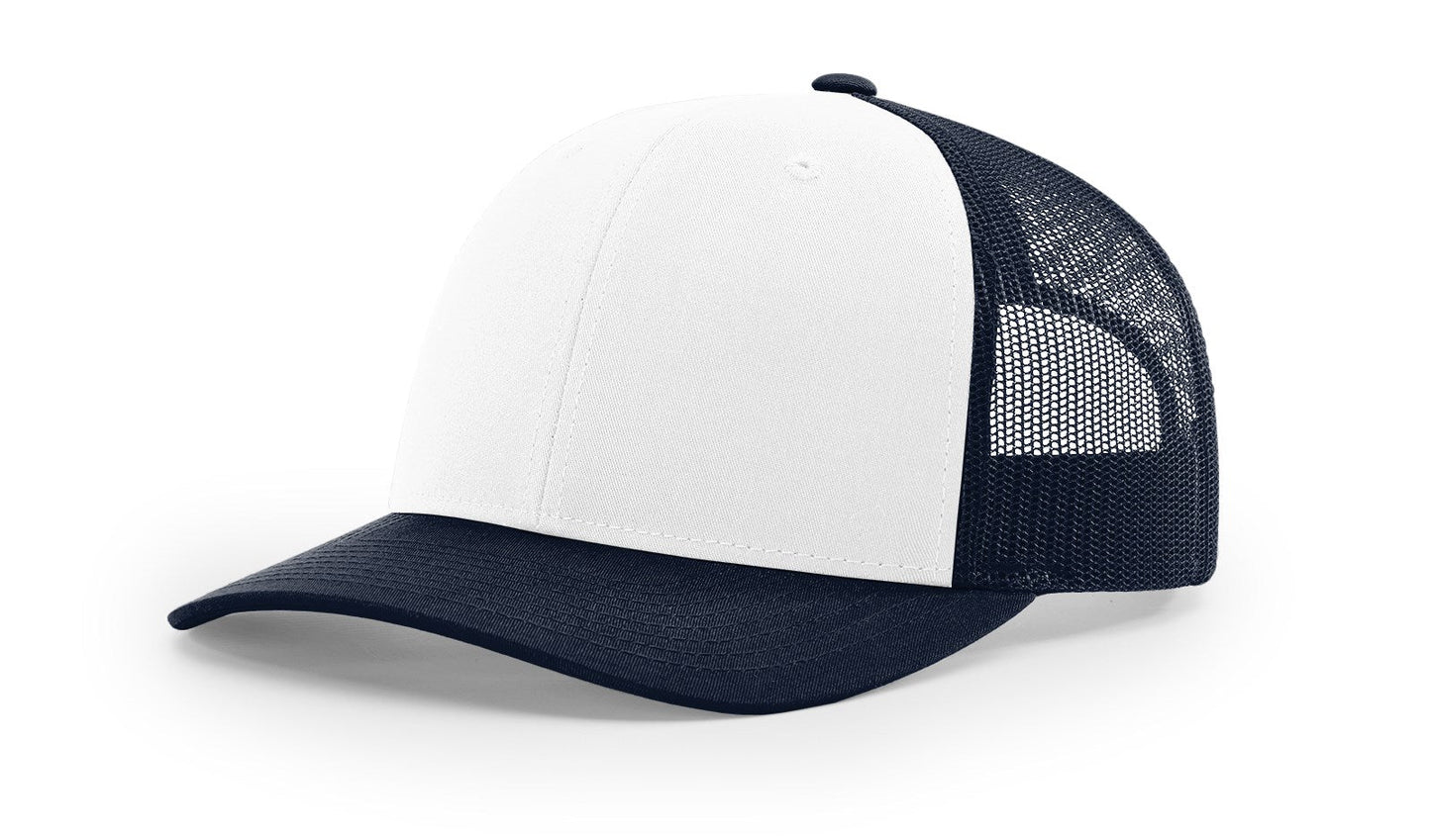 Richardson 112 Trucker Hat Alternate White/Navy