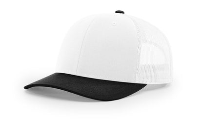Richardson 112 Trucker Hat Combination White/Black