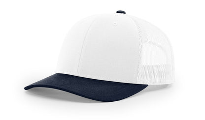 Richardson 112 Trucker Hat Combination White/Navy