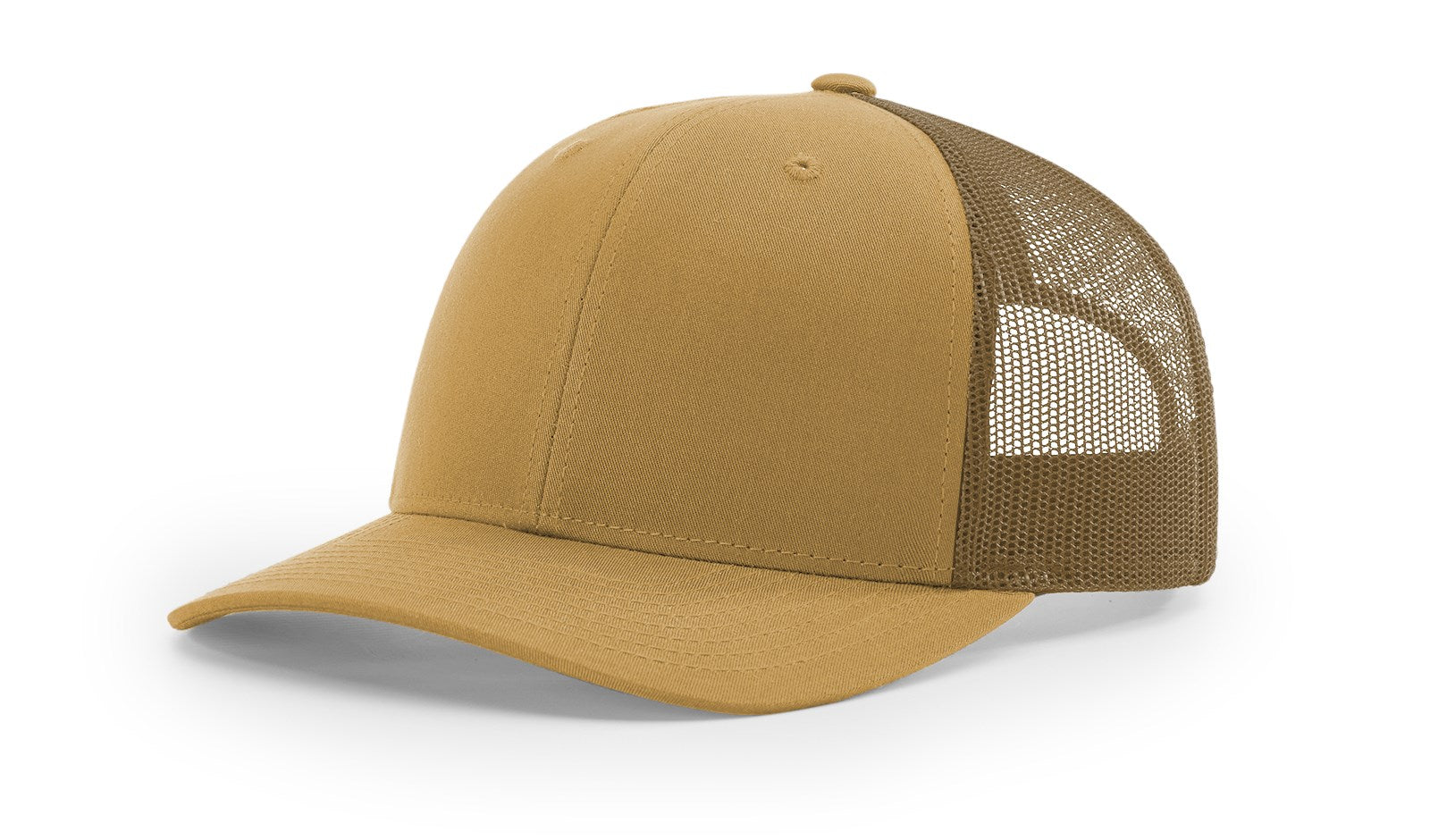 Richardson 112 Trucker Hat Solid Amber Gold