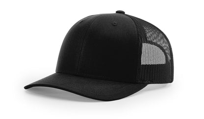 Richardson 112 Trucker Hat Solid Black