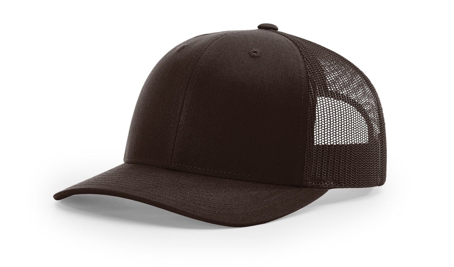 Richardson 112 Trucker Hat Solid Coffee