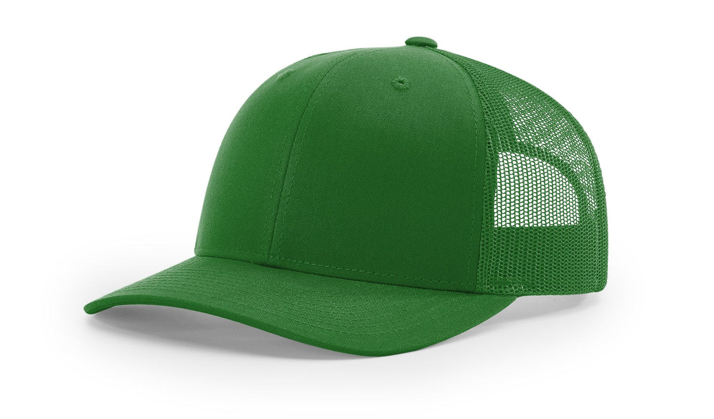 Richardson 112 Trucker Hat Solid Kelly