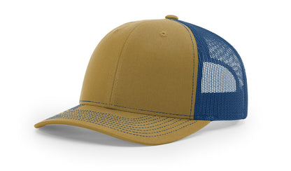 Richardson 112 Trucker Hat Split Biscuit/True Blue