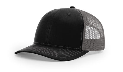 Richardson 112 Trucker Hat Split Black/Charcoal