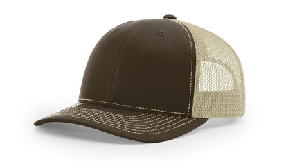 Richardson 112 Trucker Hat Split Brown/DK Khaki