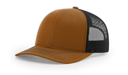 Richardson 112 Trucker Hat Split Caramel/Black