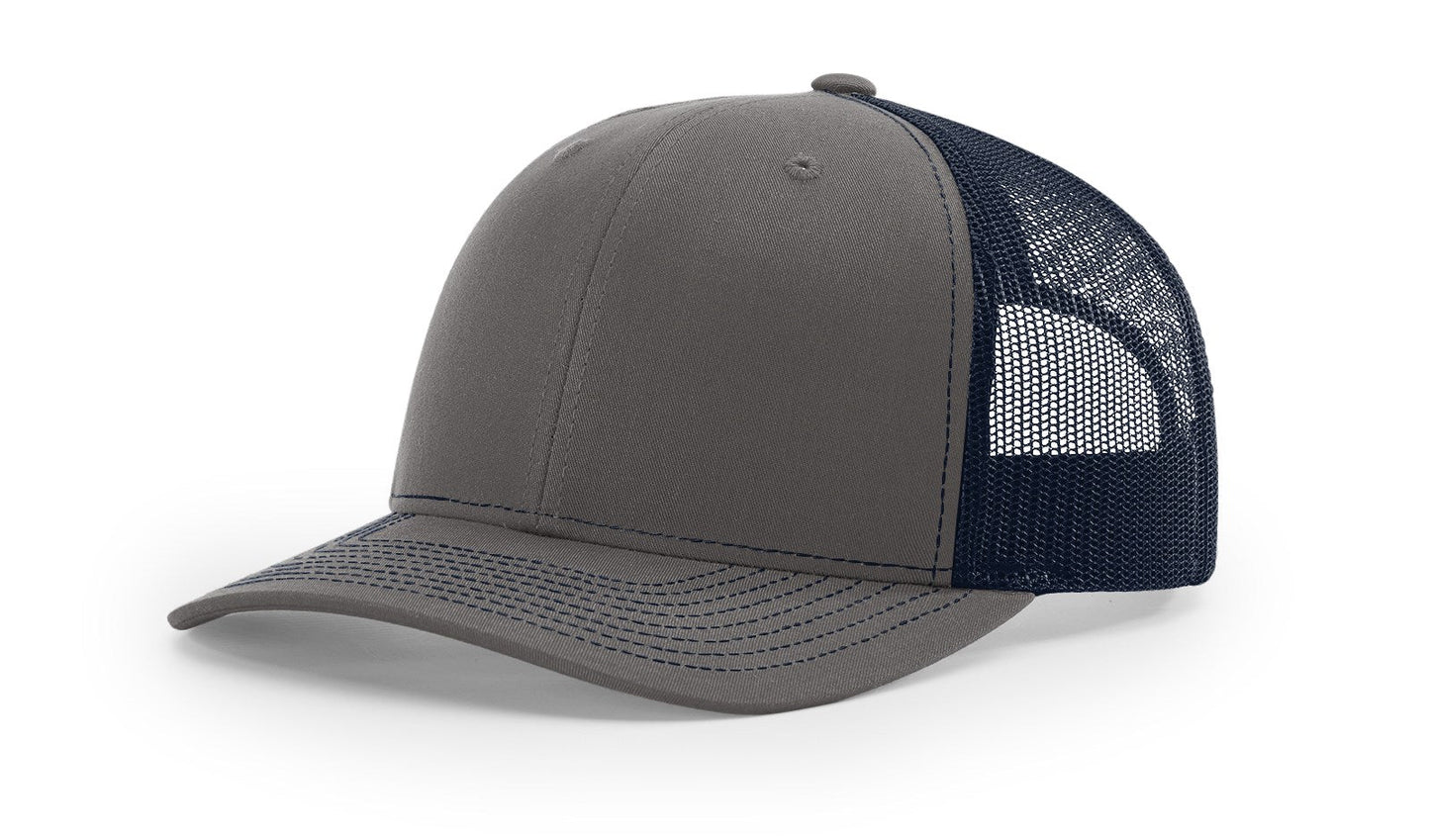 Richardson 112 Trucker Hat Split Charcoal/Navy