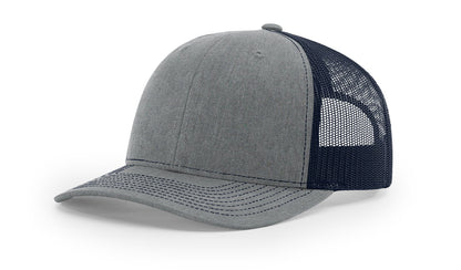 Richardson 112 Trucker Hat Split Heather Grey/Navy