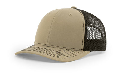 Richardson 112 Trucker Hat Split Khaki/Coffee