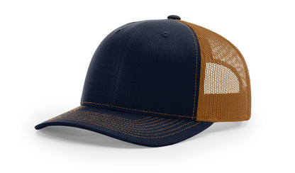 Richardson 112 Trucker Hat Split Navy/Caramel