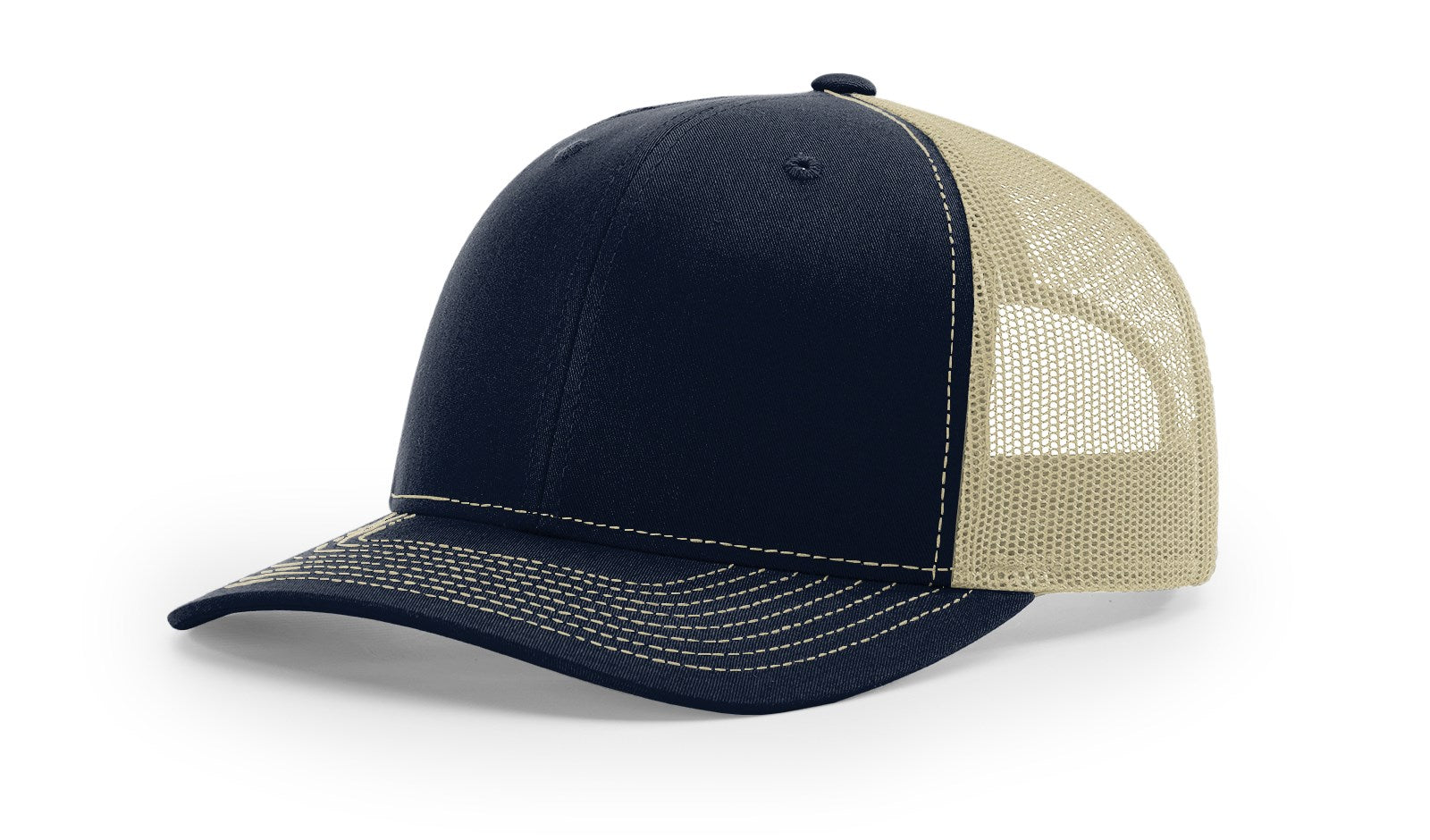 Richardson 112 Trucker Hat Split Navy/DK Khaki