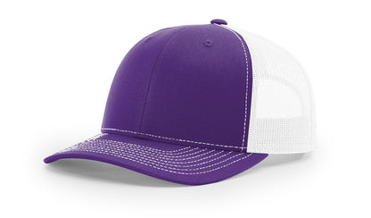 Richardson 112 Trucker Hat Split Purple/White