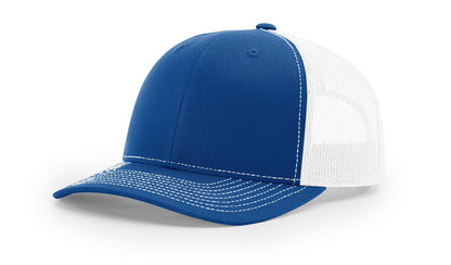 Richardson 112 Trucker Hat Split Royal/White