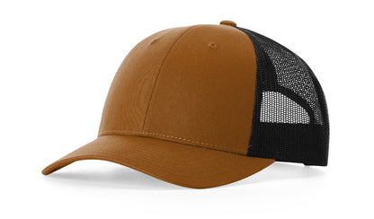 Richardson 115 Low Pro Trucker Hat in Caramel/Black