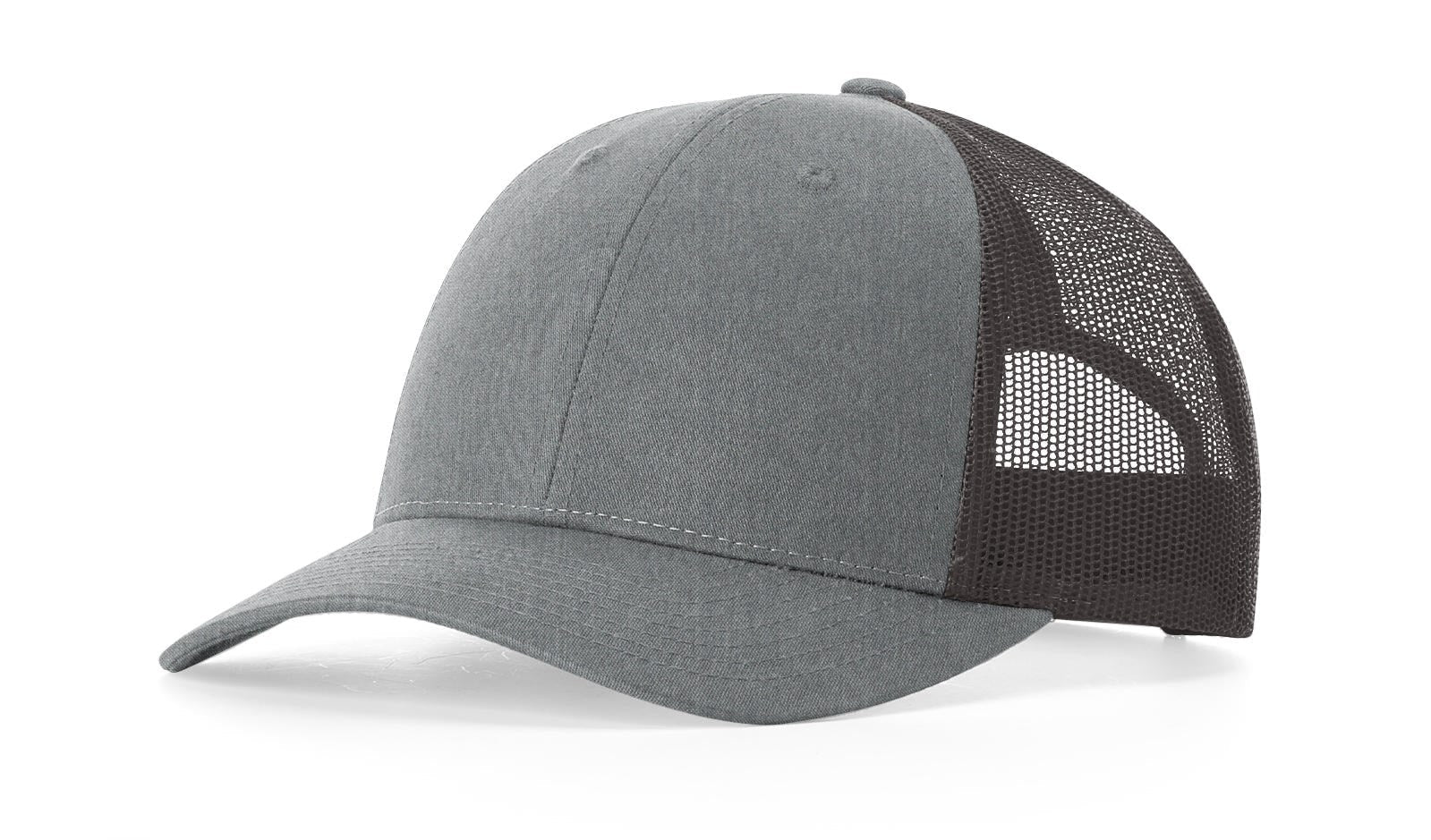 Richardson 115 Low Pro Trucker Hat in Heather Grey/Dark Charcoal