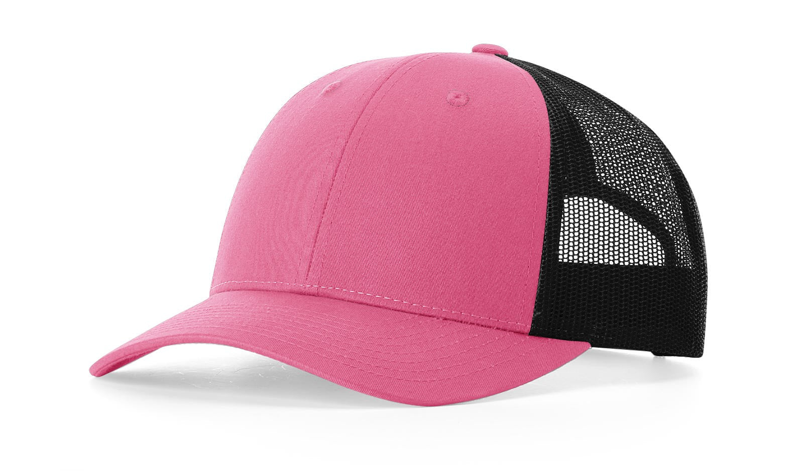 Richardson 115 Low Pro Trucker Hat in Hot Pink/Black