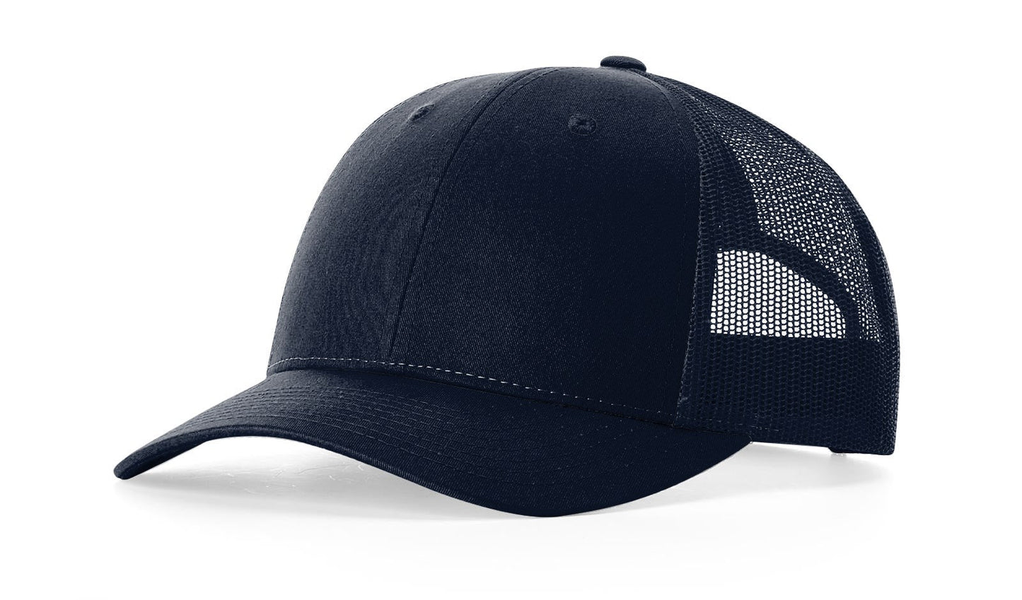 Richardson 115 Low Pro Trucker Hat in Navy