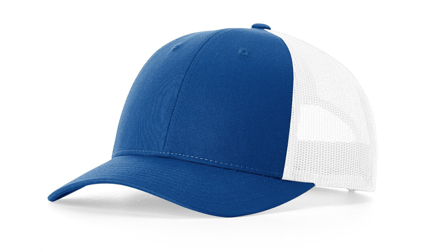 Richardson 115 Low Pro Trucker Hat in Royal/White
