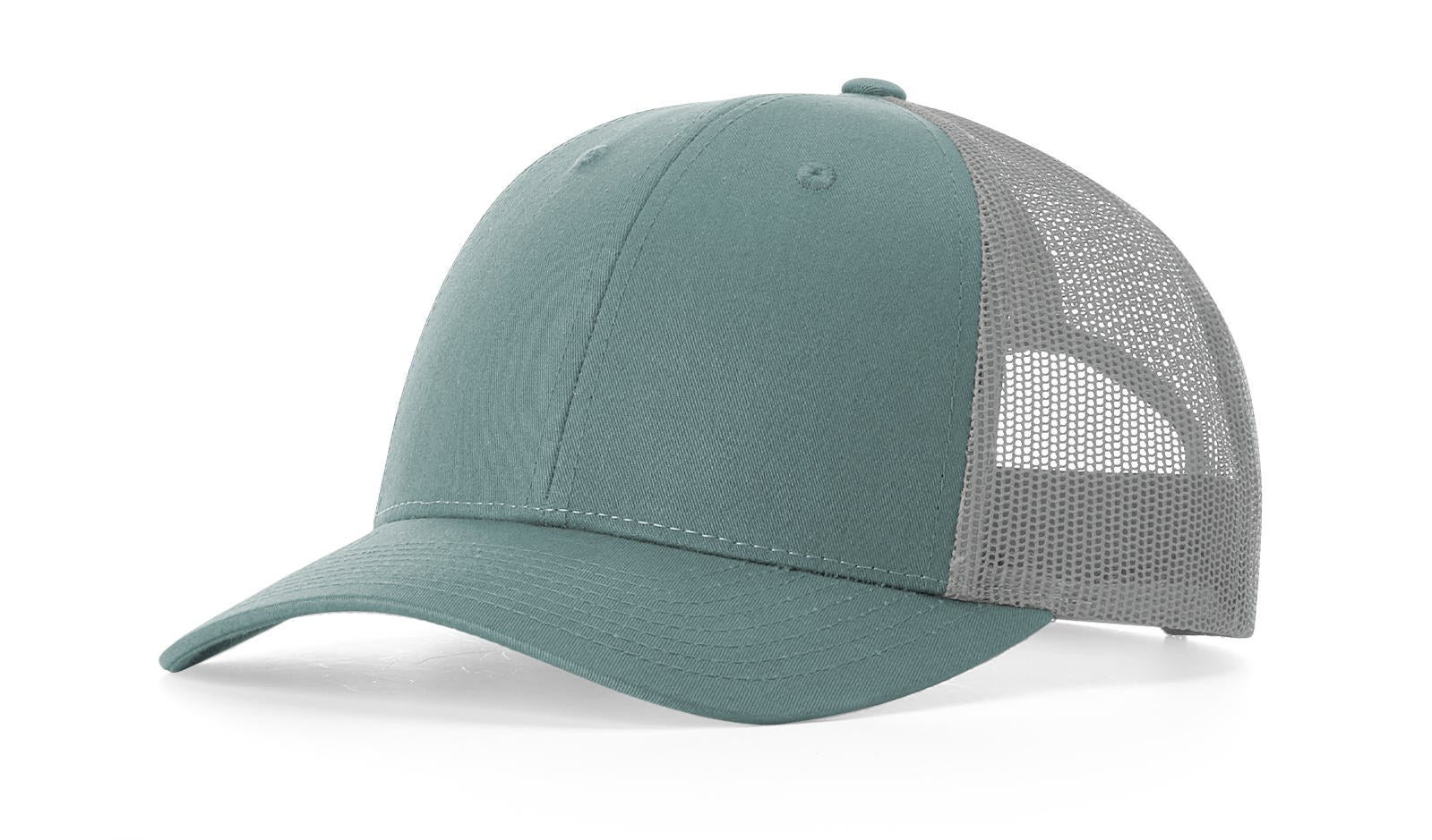 Richardson 115 Low Pro Trucker Hat in Smoke Blue/Aluminum