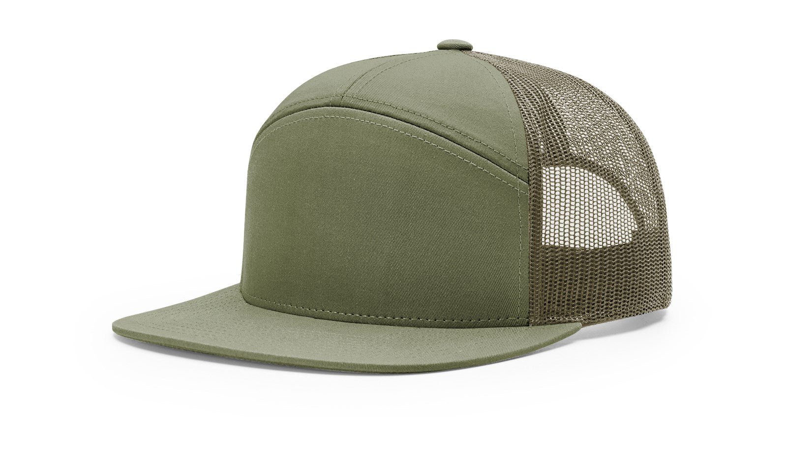 Richardson 168 Seven Panel Trucker Hat - Solid Loden