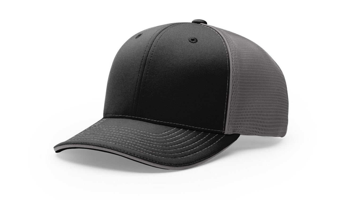 Richardson 172 Pulse Sportmesh R-Flex Hat - Split Black/Charcoal