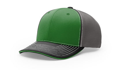 Richardson 172 Pulse Sportmesh R-Flex Hat - Tri Kelly/Charcoal/Black