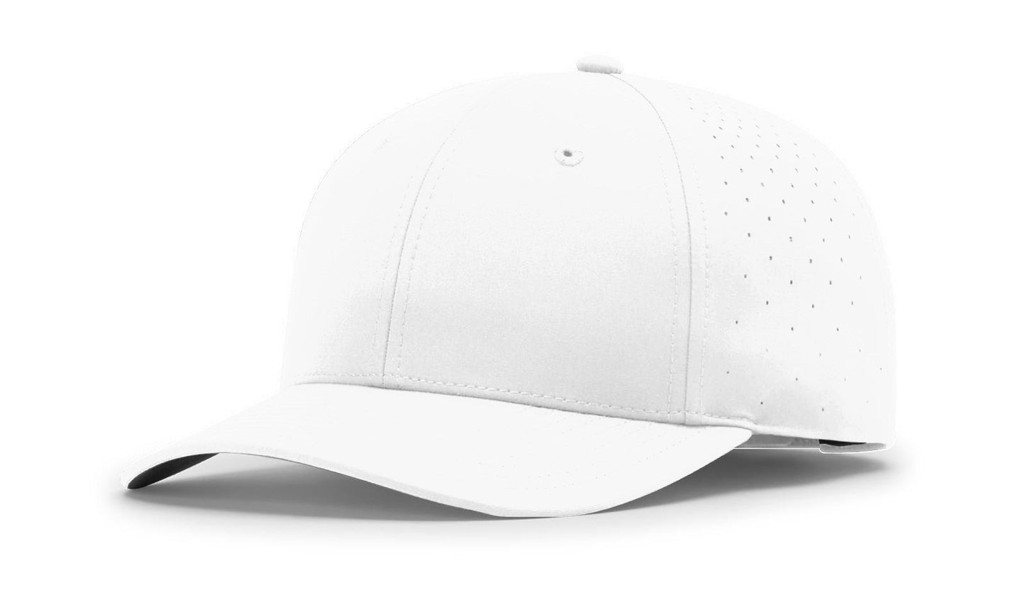 Richardson 228 Low Pro Performance Laser Perf Hat - White