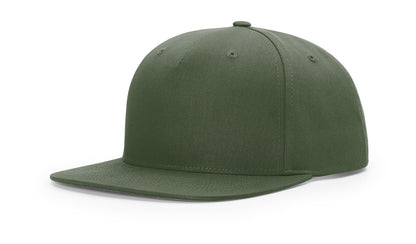 Richardson 255 Pinch Front Structured Snapback Hat - Army Olive