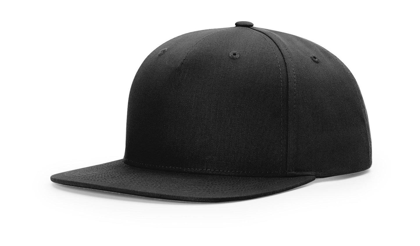 Richardson 255 Pinch Front Structured Snapback Hat - Black