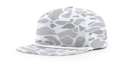 Richardson 256P Printed Umpqua Gramps Cap - Blizzard Duck Camo/White