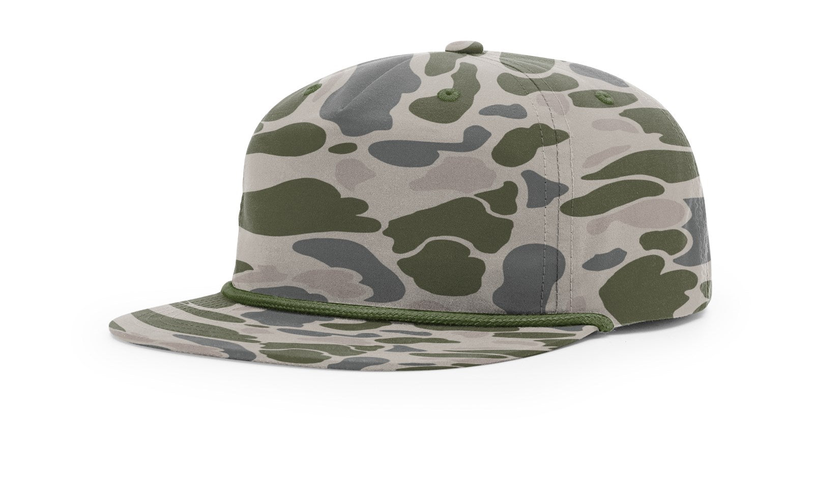Richardson 256P Printed Umpqua Gramps Cap - Marsh Duck Camo/Army Olive