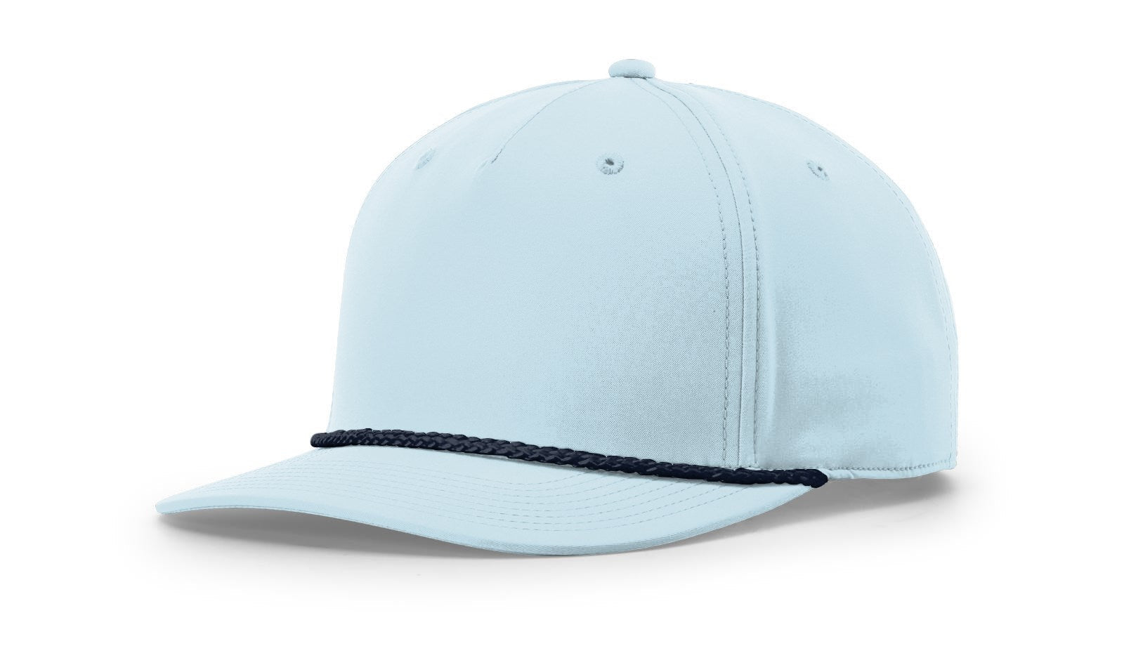 Richardson 258 Five Panel Classic Rope Cap in Soft Blue/Navy