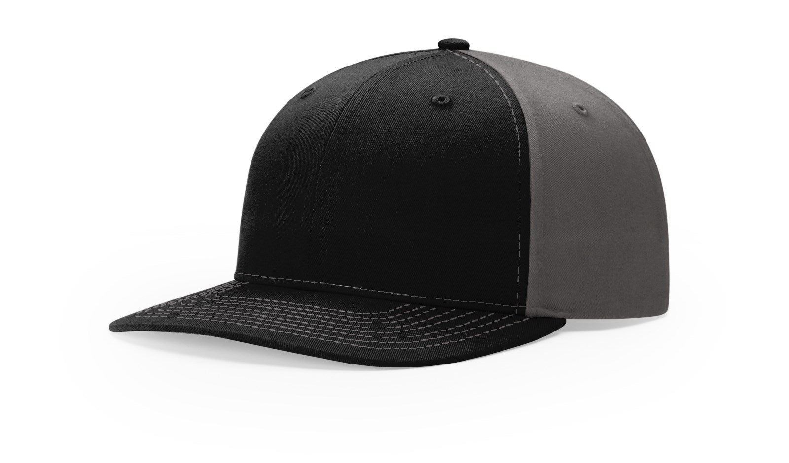 Richardson 312 Twill Back Trucker Hat - Black/Charcoal