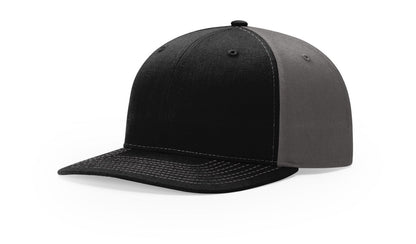 Richardson 312 Twill Back Trucker Hat - Black/Charcoal