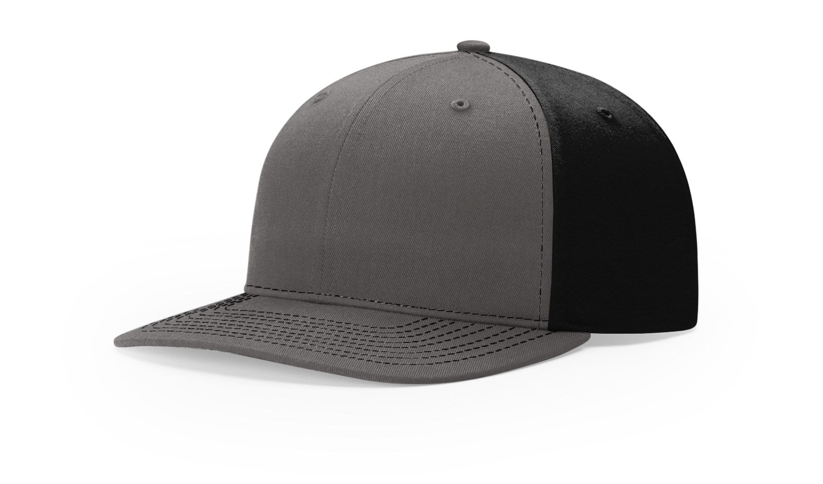 Richardson 312 Twill Back Trucker Hat - Charcoal/Black