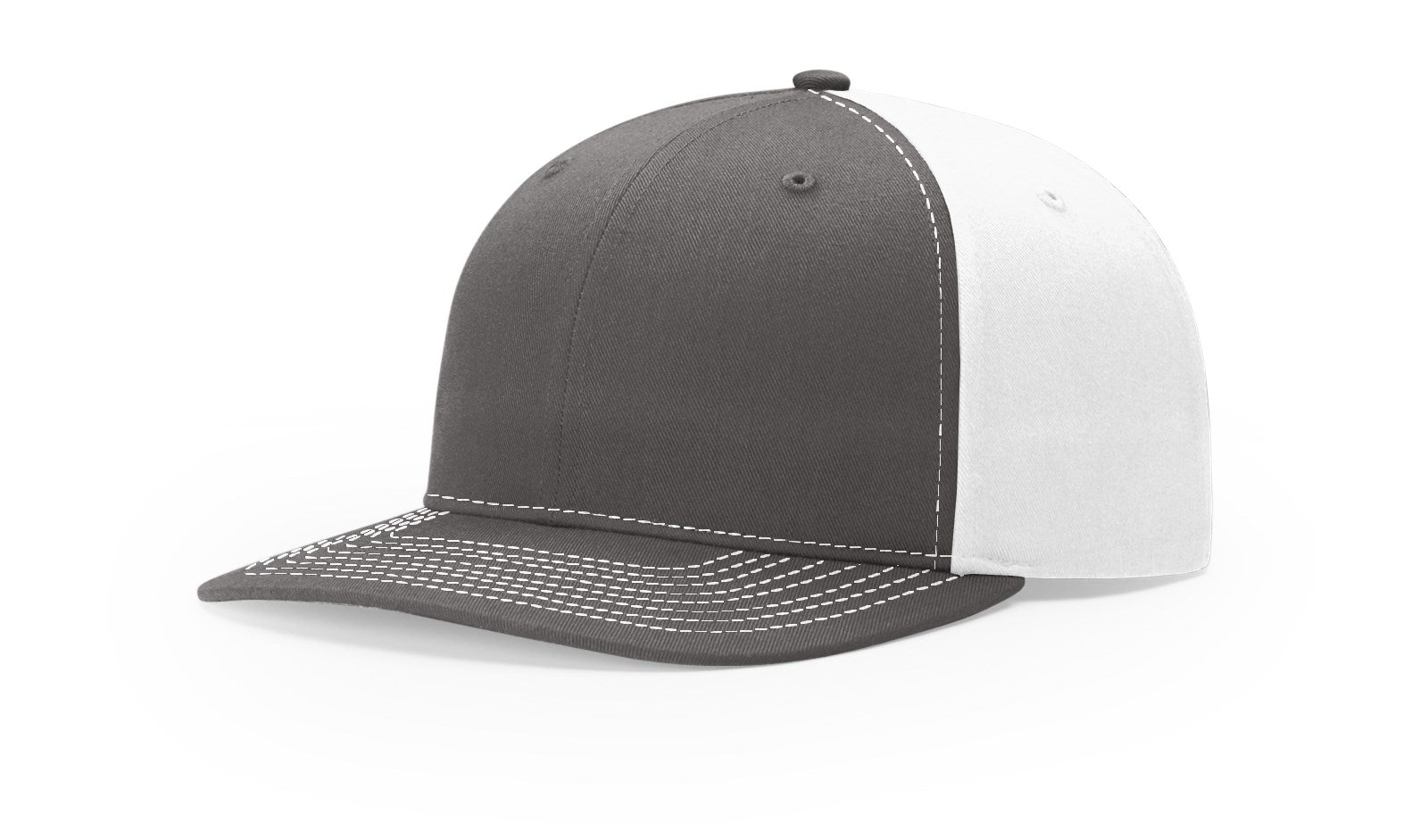 Richardson 312 Twill Back Trucker Hat - Charcoal/White