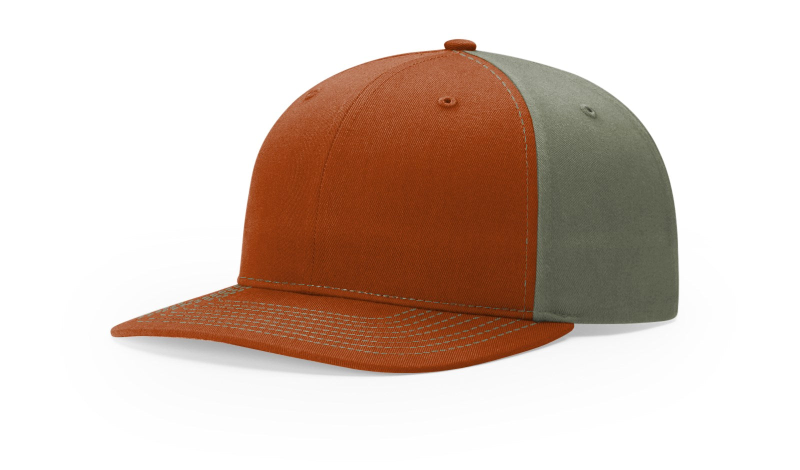 Richardson 312 Twill Back Trucker Hat - Dark Orange/Dark Loden